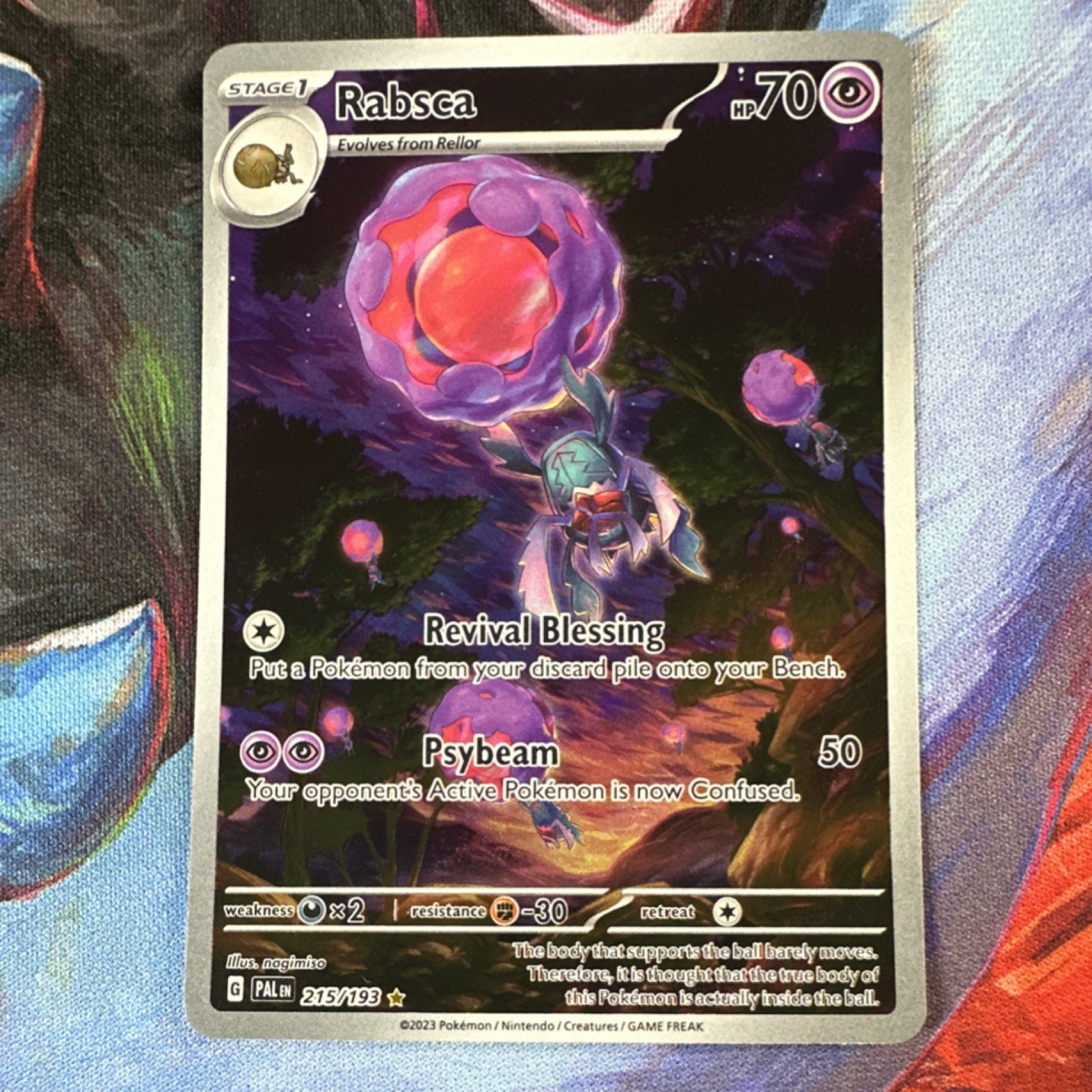 Pokémon Rabsca 215/193 Illustration Rare Holo Sv02: Paldea Evolved TCG