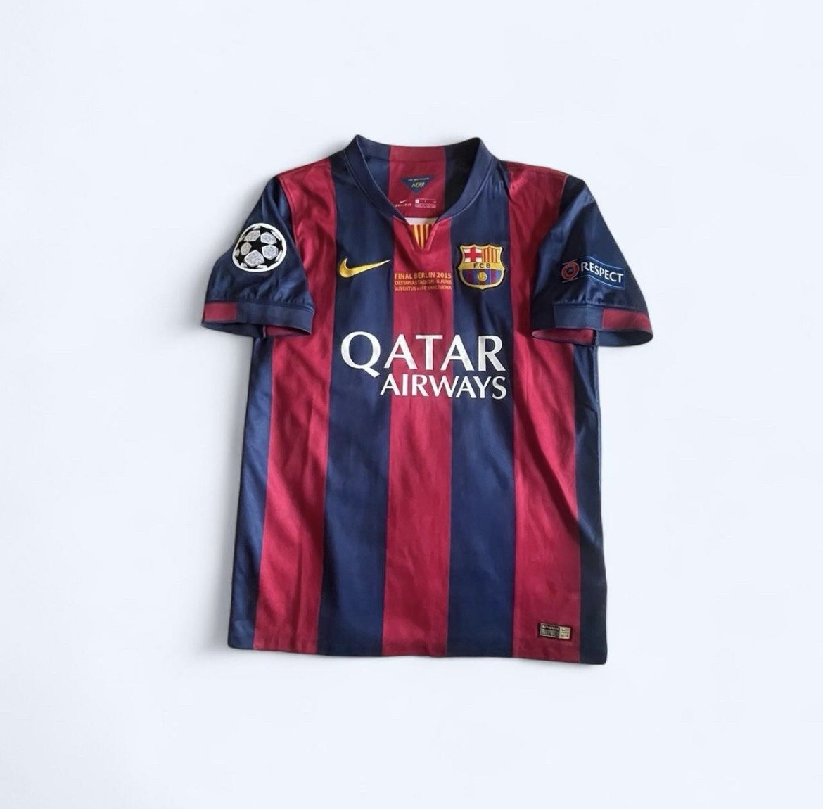 Vintage UCL FINAL Messi Nike FC Barcelona Home Soccer Jersey