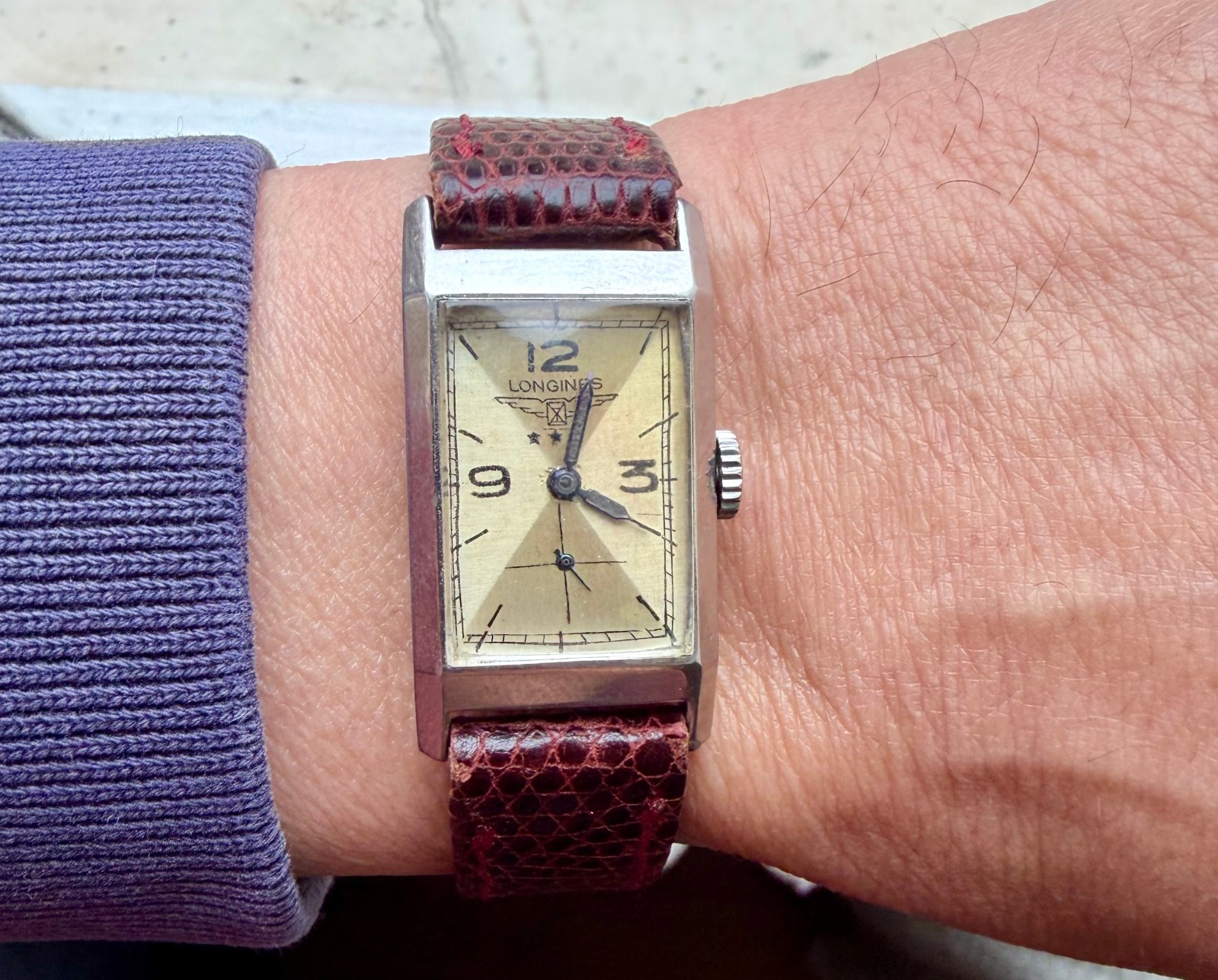 Vintage Longines Manual Wind Rectangular Watch - image 17