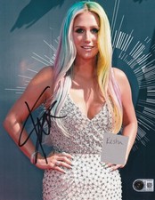KESHA signed (TIK TOK) Animal Music singer 8X10 photo BECKETT BAS BY085702