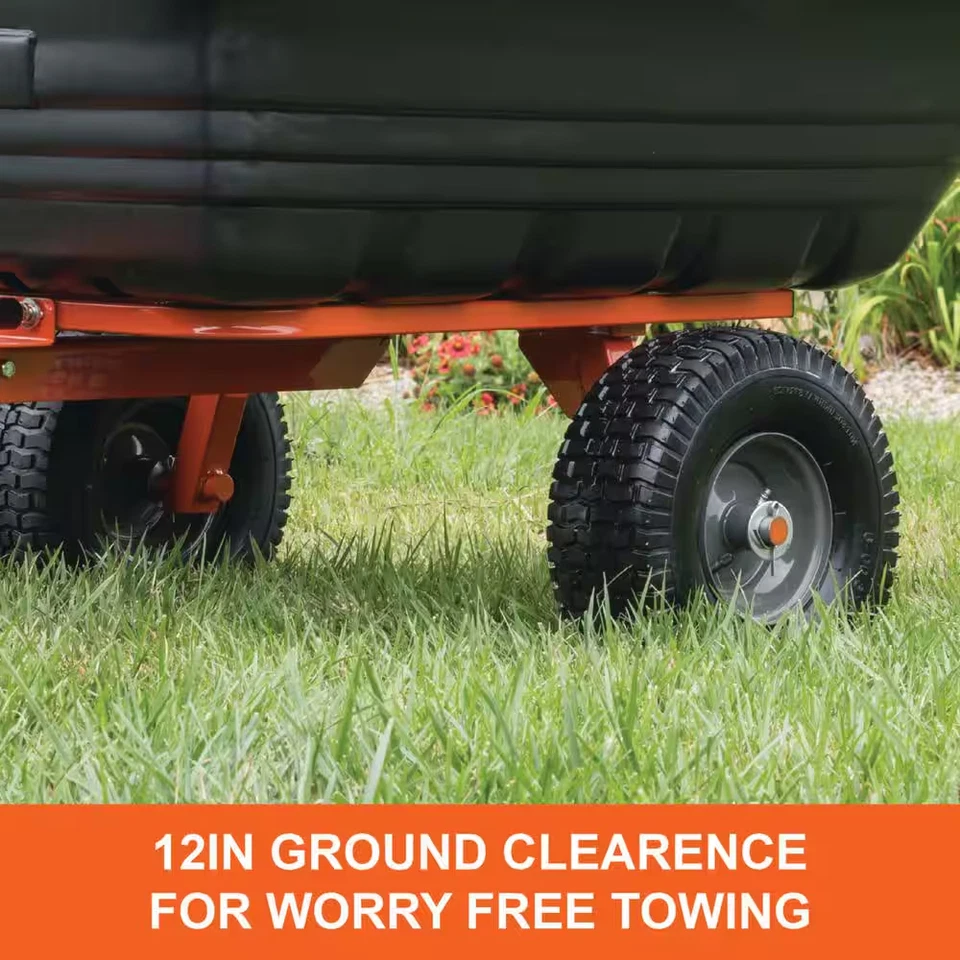 12 Cu. Carro de volteo de polietileno para pies Foto 3 de 4