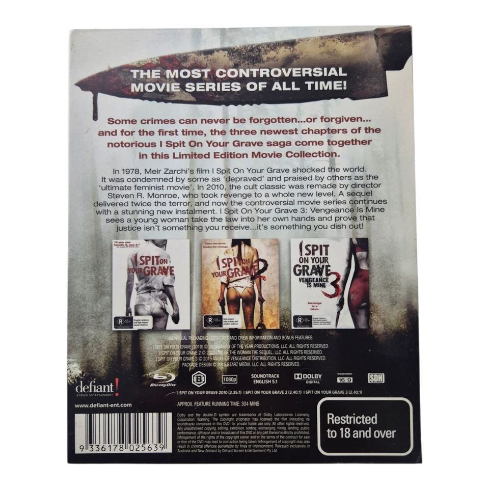 I Spit On Your Grave 1-3 Blu-Ray Box Set Limited Edition - Region B - Image 3 of 4