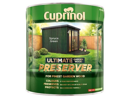 Cuprinol Ultimate Garden Wood Preserver Spruce Green 4 litre - Picture 1 of 1
