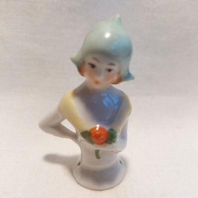 x-94408	Alte Porzellan Teepuppe Half Doll H:ca. 5,5cm, ohne Originalverpackung,