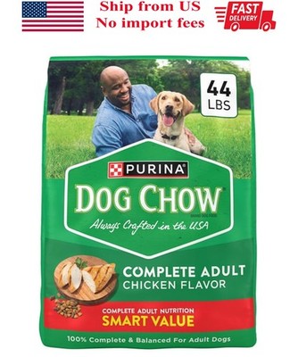 Purina Dog Chow Complete, Dry Dog Food for Adult Dogs, Real Chicken, 44 lb Bag