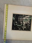 LOIS LINGEMANN MID CENTURY CALIF. ARTIST LINOCUT PRINT ENTITLED “CAROUSEL” — photo 6
