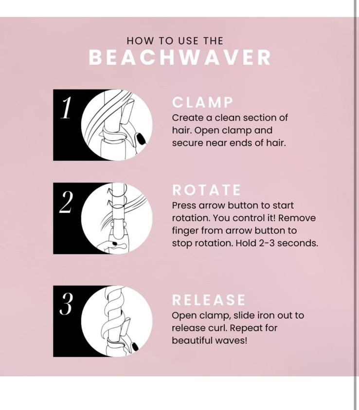 BEACHWAVER Co. Curling Wand - Pink Sunset - 1.25"