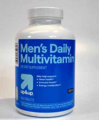 Up&Up Men's Daily Multivitamin 300ct each EXP. DATE: 08/26