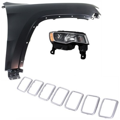Headlight Driving Head light Headlamp  Passenger Right Side Hand for Jeep 2022