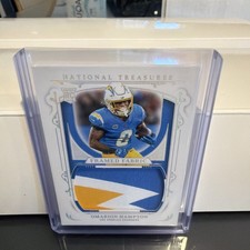 Omarion Hampton 2025 National Treasures #FF-OHN Framed Fabric Patch RC 04/25