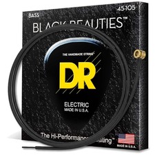 Extra-Life Black Coated Bass Strings Set