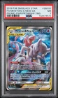 2019 POKEMON SM BLACK STAR PROMO #SM191 FULL ART/MEWTWO & MEW GX PSA 7