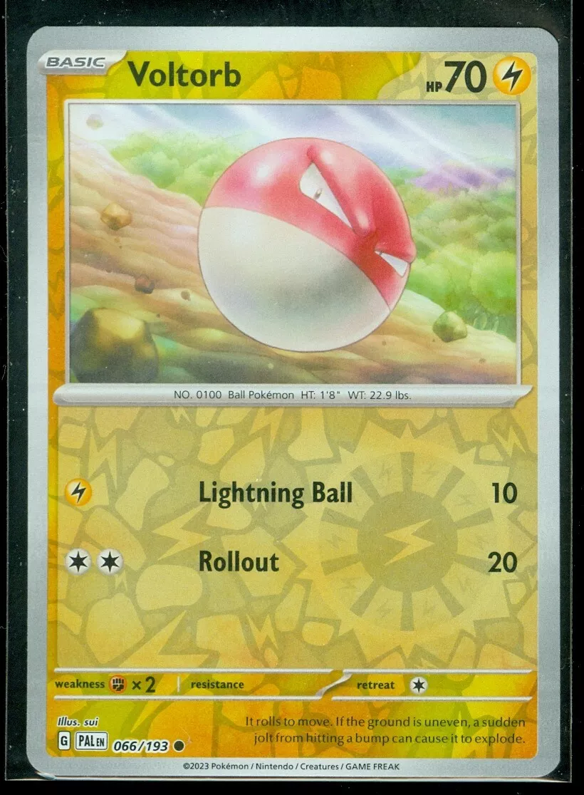 Voltorb - 066/193 Paldea Evolved Common Pokemon - NM/MINT – The PokéTrade  Emporium