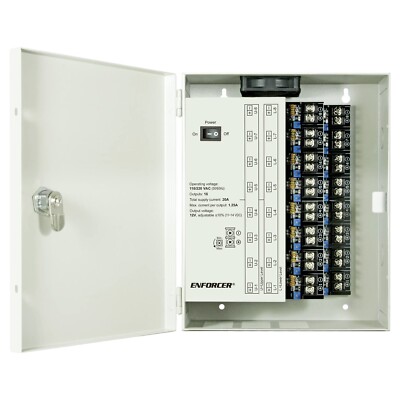 Seco-Larm PC-L1620-PQ ENFORCER Low-Noise CCTV Power Supply