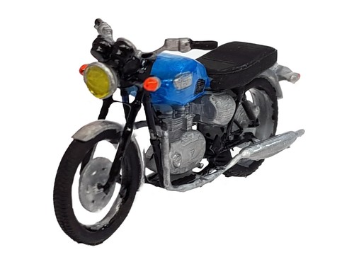 Motocicletas Triumph TD70 (x4) impreso en 3d modelo a escala OO paisajes ferroviarios - Imagen 4 de 10