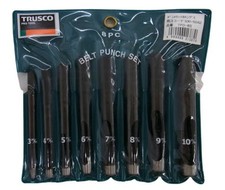 TRUSCO BELT PUNCH 8 PCS SET 3,4,5,6,7,8,9,10mm  TPO-8S MADE IN JAPAN