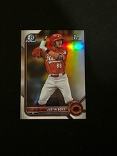 2022 Bowman Draft Chrome Refractor 1st Justin Boyd Cincinnati Reds #BDC-13