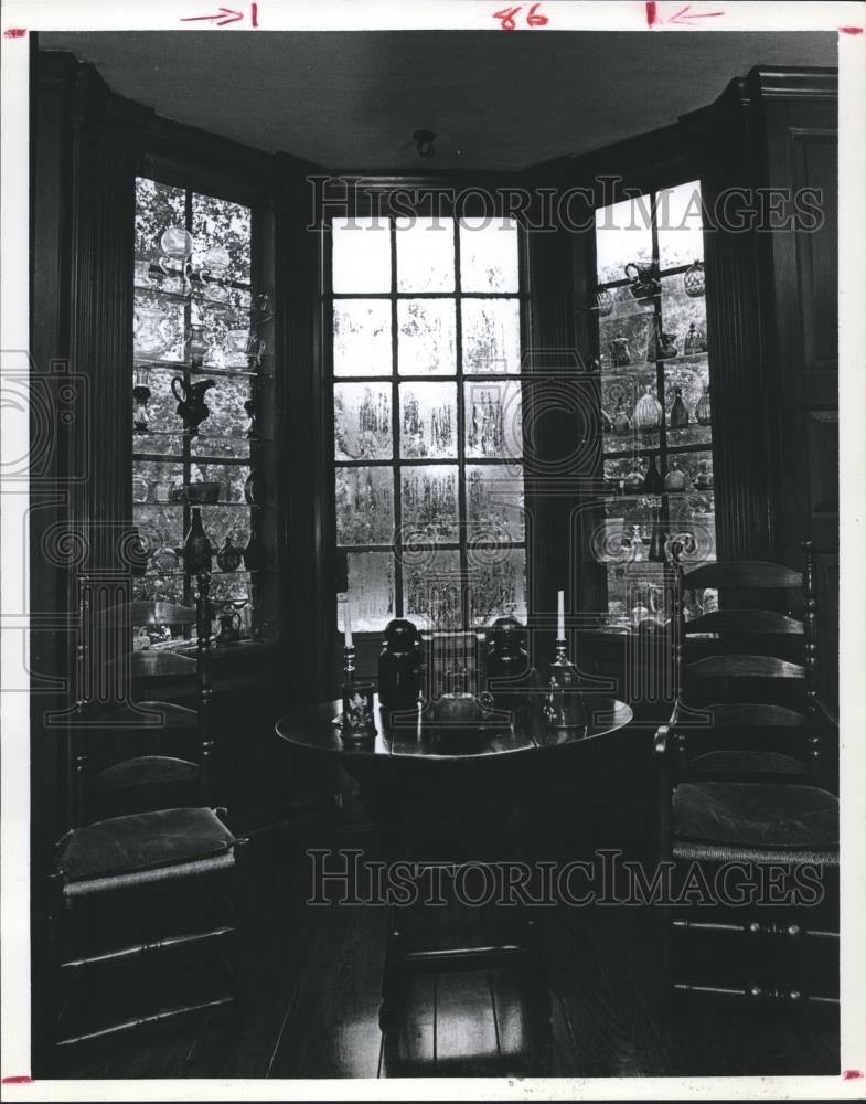 1978 Press Photo looking through the windows, Bayou Bend