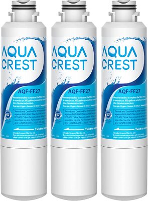 AQUA CREST FF27 Water Filter Replacement for Samsung  HAF-CIN/EXP,6 Pack