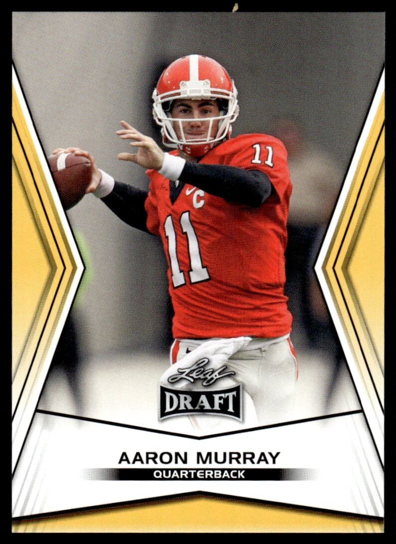 2014 Leaf Draft Gold Aaron Murray Rookie Georgia Bulldogs #DE-7