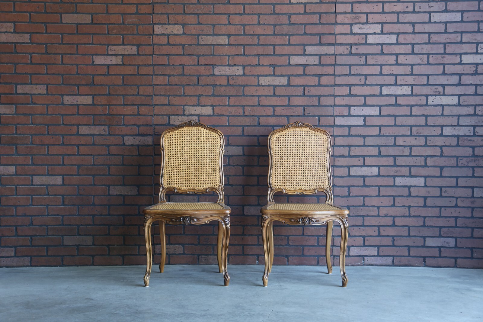 Carved Wood Cane Dining Side Chairs Antique French Dining Chairs eBay