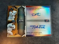 2011 Bowman Sterling Dual Autographs Gold Refractors /50 #FF Ficociello/Fontana