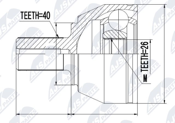 NPZ-FR-040 NTY Gelenksatz, Antriebswelle FüR Ford,Volvo-image