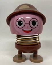 HAIDILAO CHINESE TOY FIGURE WITH HAT & GLASSES Mushroom Spring 3”
