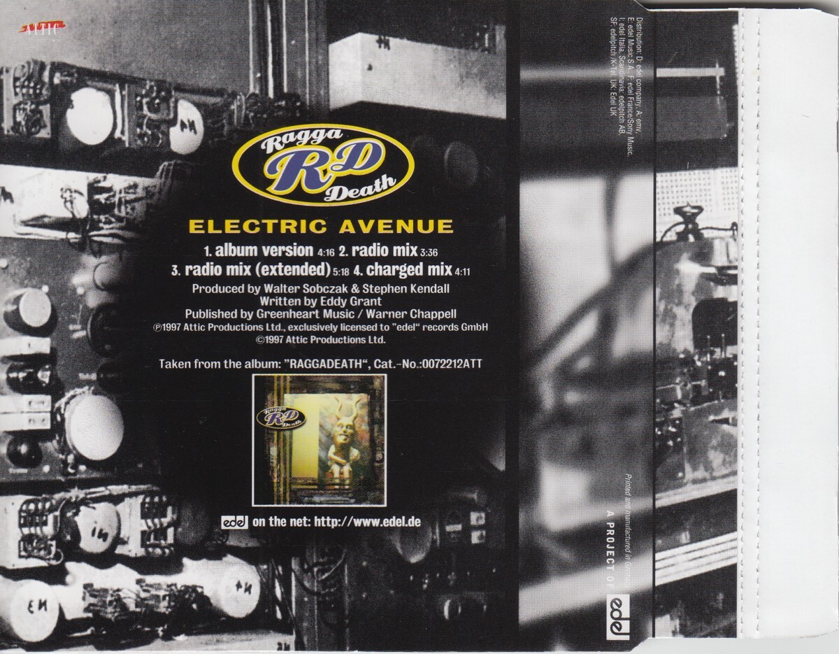 Raggadeath - Electic Avenue (Remixes) (1997) LN | eBay