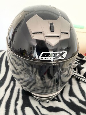 Box Helmet FF368 Full Face Black Motorbike/Karting/Bike Helmet