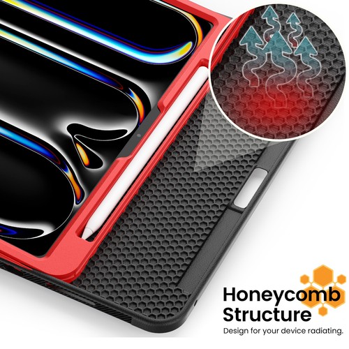 Smart Magnetic Buckle Leather Cover Stand Armor Case For iPad Pro M4/Air M3 2025 - Picture 47 of 81