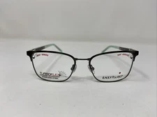 EASYTWIST EYEGLASSES FRAME ET9001 60 47-16-130 GREEN BROWN FULL RIM KA96