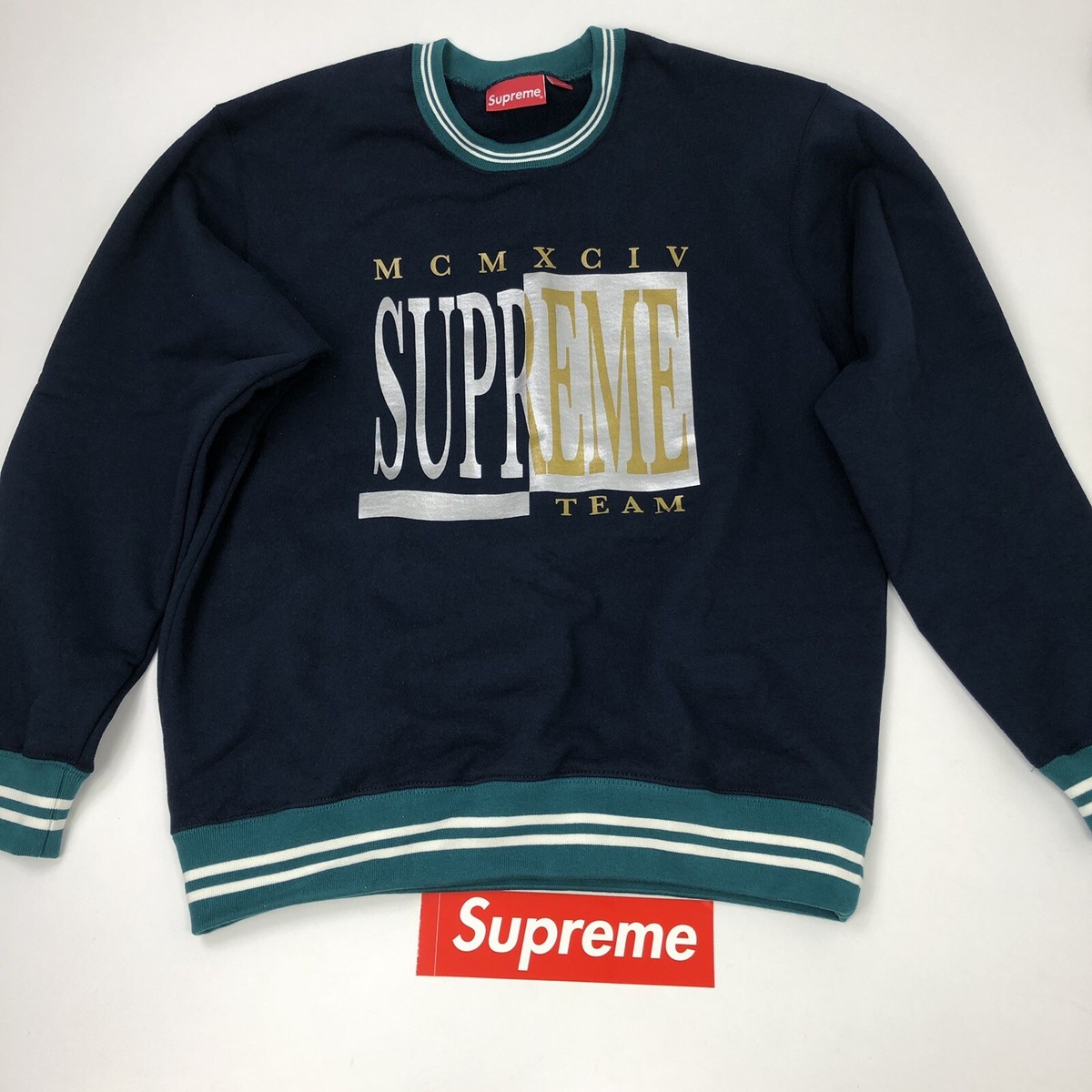 トップス Supreme Crew Neck Sweater Navy 13-17 s-l1200.jpg