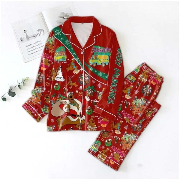 Merry Munchies Scooby Doo Pajamas Set, Scooby Doo Animated Cartoon Pyjamas