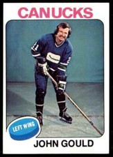 1975-76 Topps Hockey Card John Gould A Vancouver Canucks #266