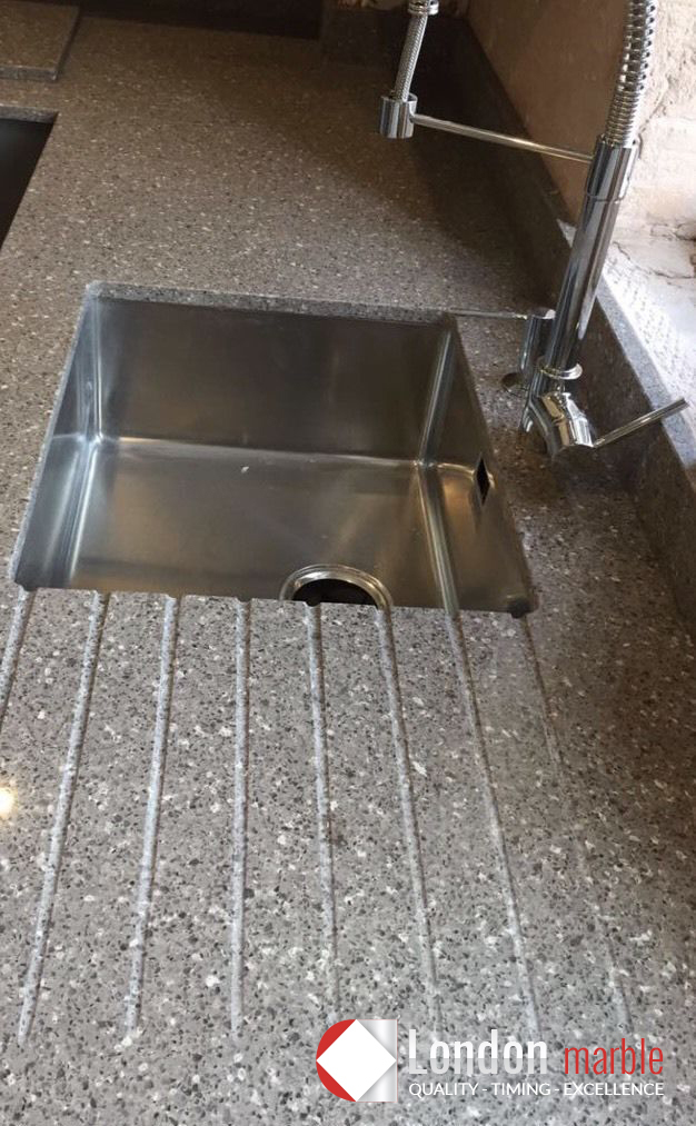 Platino Gris Quartz Sample Kitchen Worktops Ebay