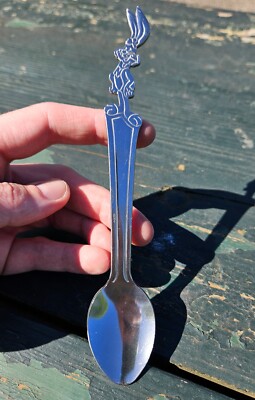 Vintage Stainless Chocolate Milk Nesquik Bunny Rabbit Spoon 7.5 ...