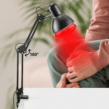 Infrarotlampe Rotlichtlampe mit ständer Wärmelampe 360° Lampenhalterung 150W