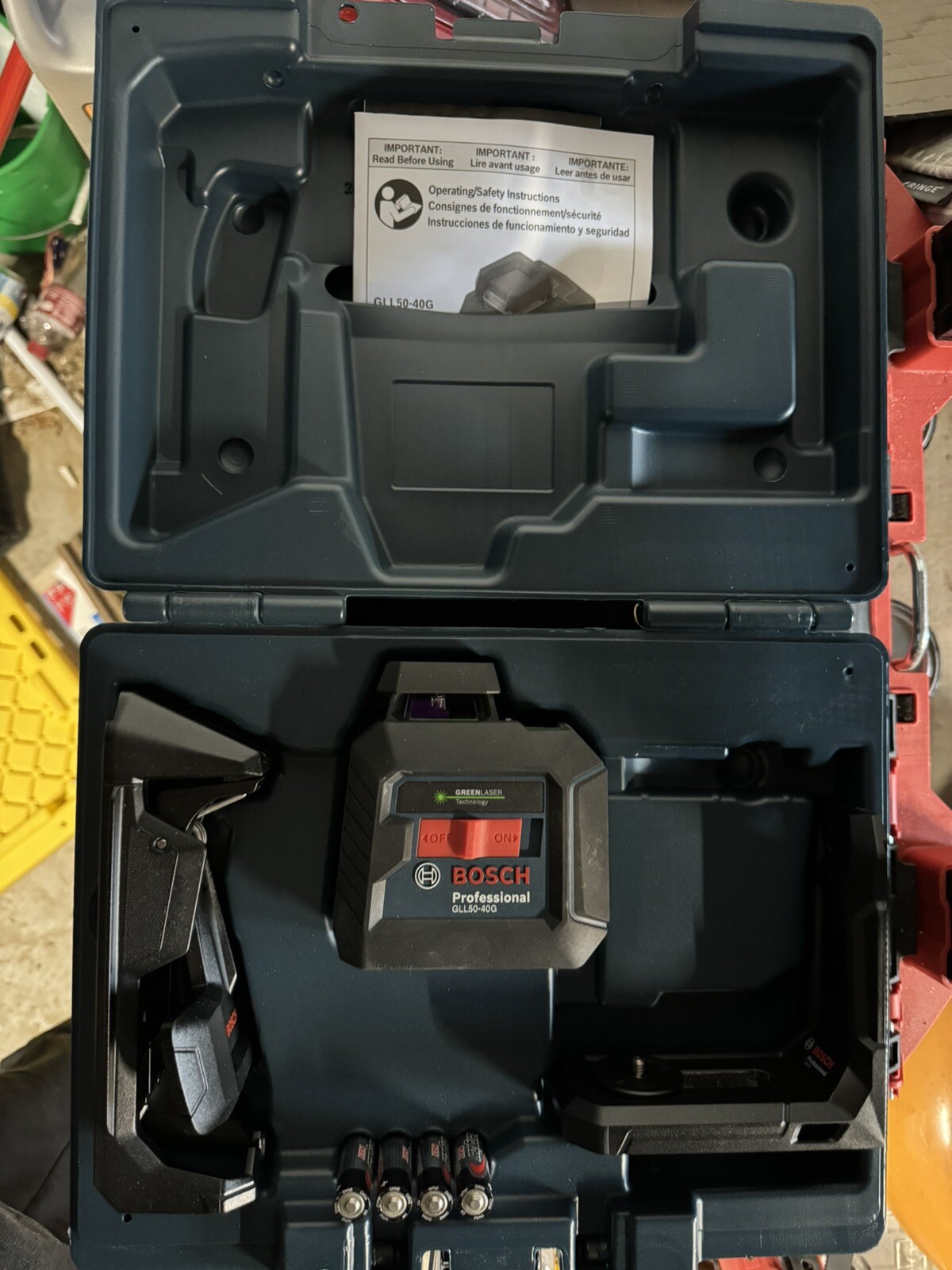 Bosch GLL5040G Green Beam SelfLeveling 360 Degree CrossLine Laser