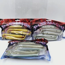 Luck E Strike Bass Magic 5.5" Swimbait You Pick Color 5 Count Pack 5 1/2" 