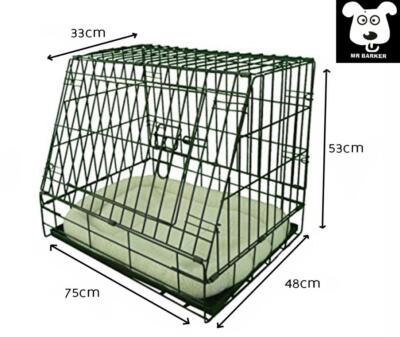 sloping dog cage
