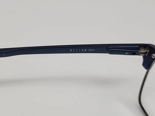 HELIO 4305 54/16/143 NAVY PISTOLA TORTUGA GUNMETAL FLEX BISAGRA GAFAS ITALIA - Imagen 9 de 11