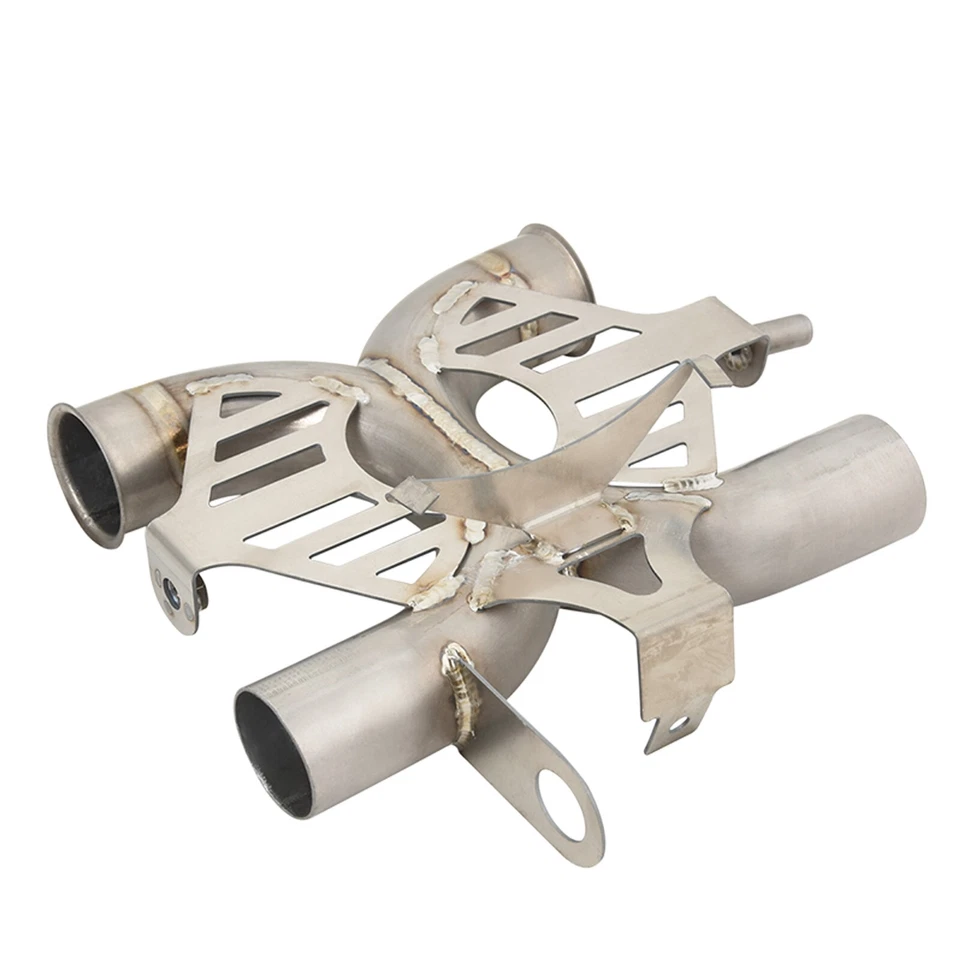 Modified Exhaust Mid Link X-Pipe Fit for Triumph Thruxton 1200R 2016-2019 Foto 2 de 4