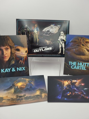 Gamescom 2024 Spiel Essen Promo Star Wars Outlaws Stick + Card 4x Kay & Nix