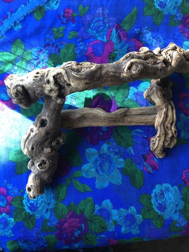 Manzanita Wood Hand Made Towel Rack Cabin Kitchen Earthy Home One Of A Kind