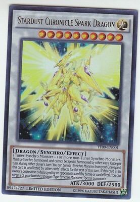 YU-GI-OH Stardust Chronicle Spark Dragon Ultra Rare YF09-EN01 PROMO Sternenstaub