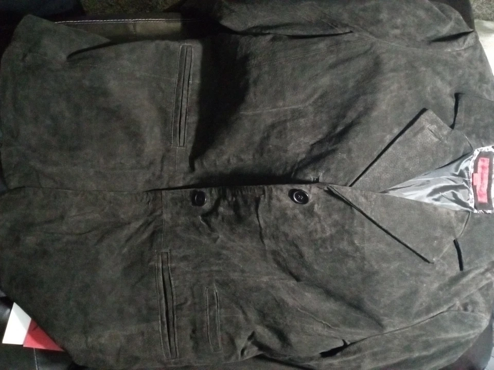 Excelled Suede Jacket Dk. Brown M - Image 3 of 4