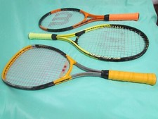 Lot Of 3 Assorted Tennis Rackets; Wilson Energy, Wilson Fusion, Head Magnesium