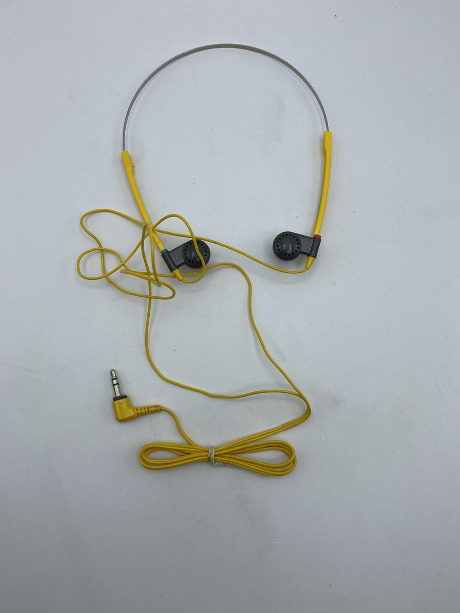 Vintage Sony Sports Wired Stereo Dynamic Headphones - Yellow (MDR