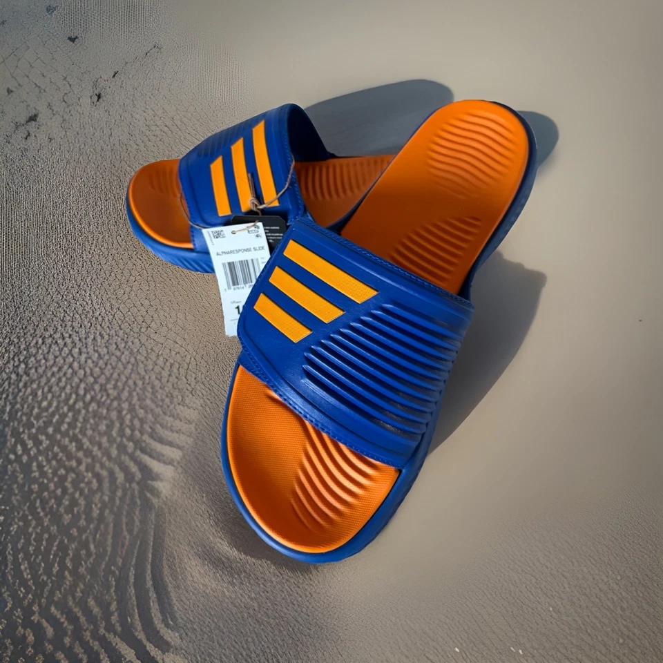 Sandalias Adidas Alpharesponse 2.0 para hombre talla 10. Azul/Naranja JP5399. Nuevo Foto 4 de 4